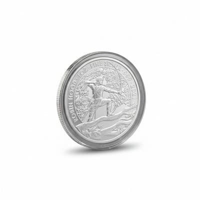Royal Mint 2021 Robin Hood 1oz .999 Silver Bullion Coin - Thumbnail 5