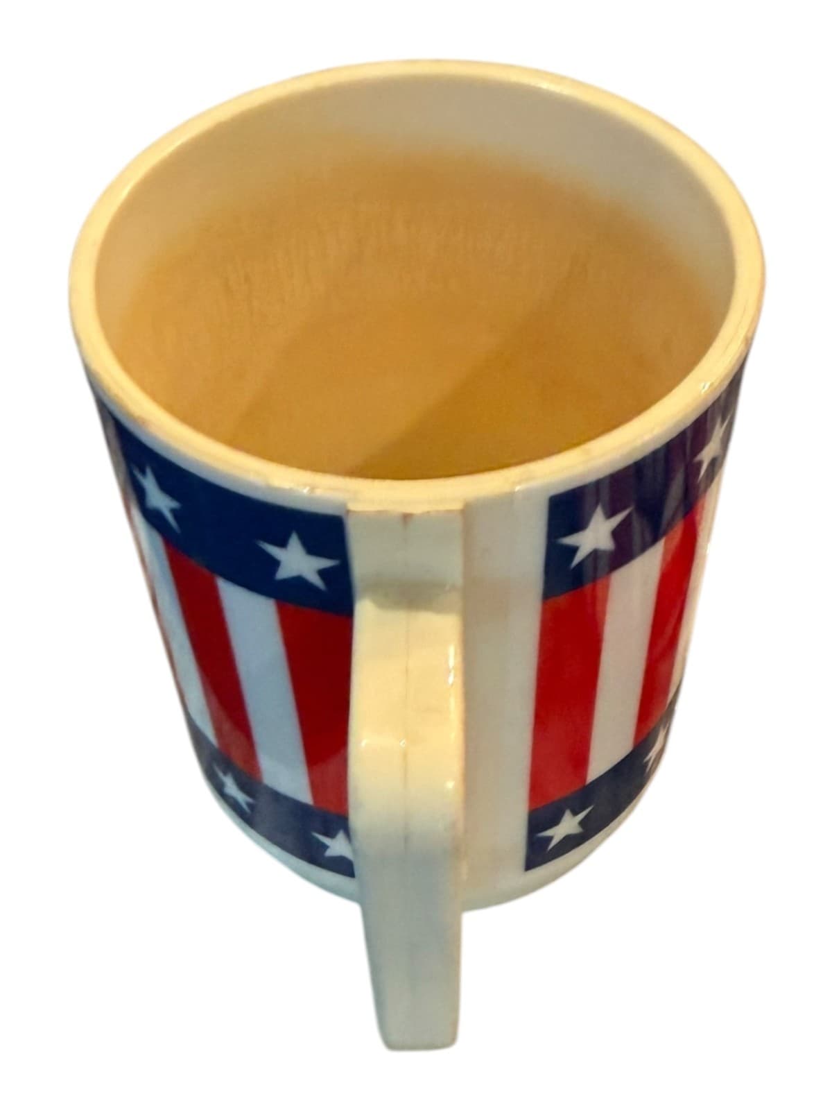 Vintage DEKA Elizabeth American Flag Plastic Coffee Mug - Thumbnail 3