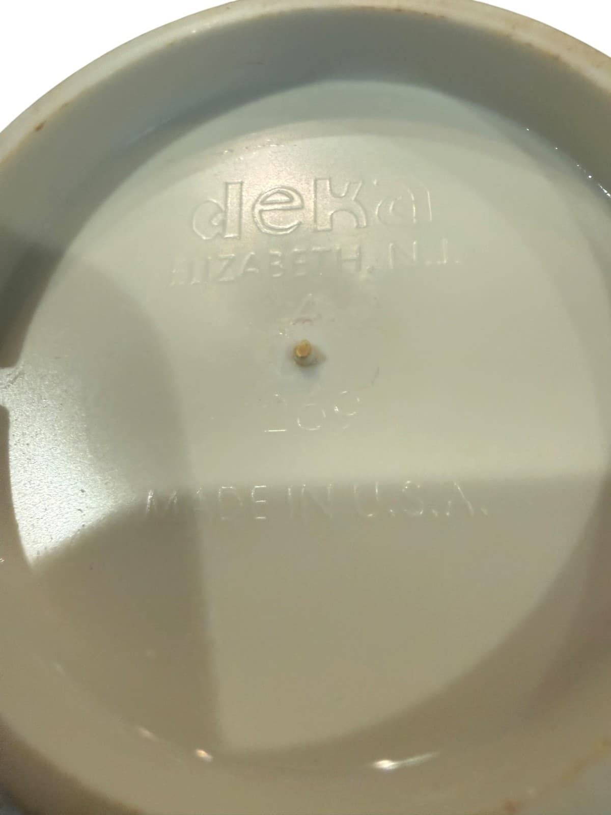 Vintage DEKA Elizabeth American Flag Plastic Coffee Mug - Thumbnail 4