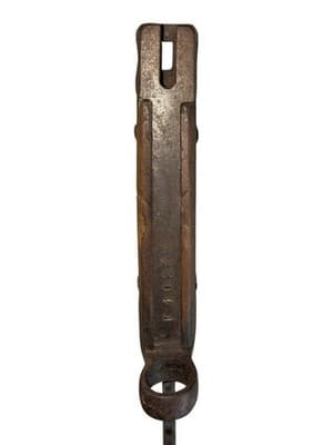 Italian M1938 Bayonet w/ Original Leather Scabbard 7” Blade Fixed WWII Era - Thumbnail 13