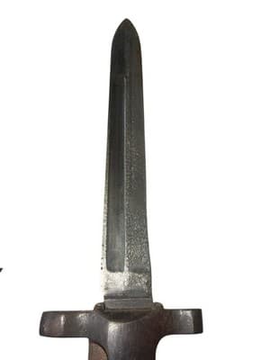 Italian M1938 Bayonet w/ Original Leather Scabbard 7” Blade Fixed WWII Era - Thumbnail 7