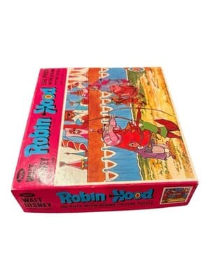 Vintage Walt Disney Robin Hood Puzzle Jaymar 100 Piece Complete USA 5076 - Thumbnail 4