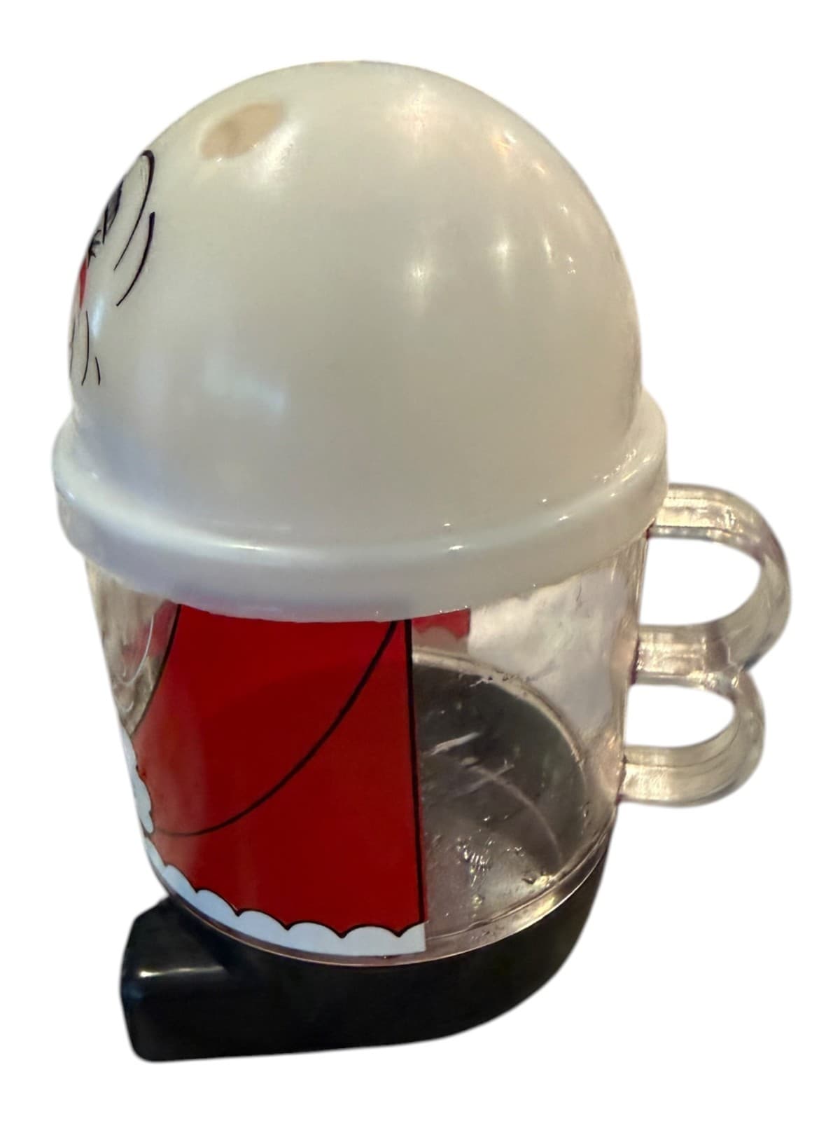 Vintage Santa Claus Candy Container Plastic Christmas Coffe Cup - Thumbnail 4