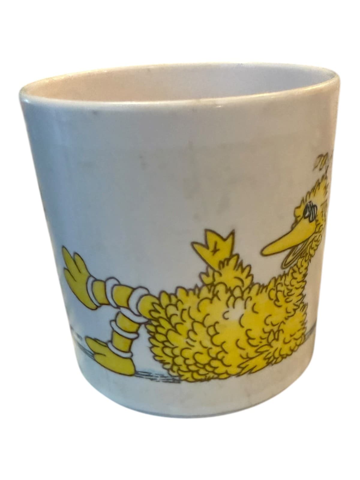 VTG 1977 Muppets Big Bird Sesame Street Children's Coffee Tea Cup Mug Plastic - Thumbnail 2