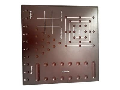 CLASSIC Multi Board Game Set w/Wooden Box - Chess Chinese Checkers Backgammon - Thumbnail 5