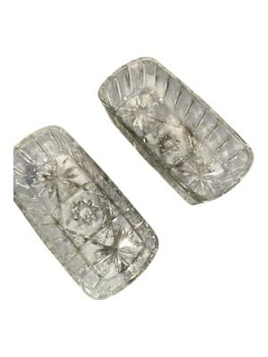 Vintage Star of David Cut Crystal Set 10pc - Thumbnail 7