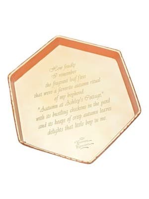 Vintage Summer Autumn Teddy Bear Plush Set Heart Hexagon Scenic Tins - Thumbnail 9