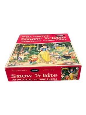 Vintage Jaymar Walt Disney Snow White Interlocking Picture Puzzle 5032 Complete - Thumbnail 2