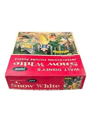 Vintage Jaymar Walt Disney Snow White Interlocking Picture Puzzle 5032 Complete - Thumbnail 4