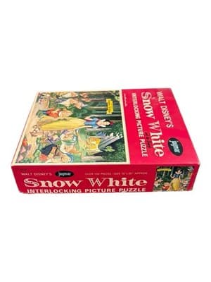 Vintage Jaymar Walt Disney Snow White Interlocking Picture Puzzle 5032 Complete - Thumbnail 5