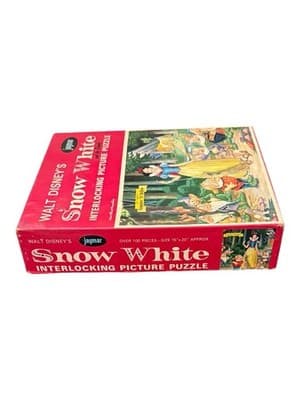 Vintage Jaymar Walt Disney Snow White Interlocking Picture Puzzle 5032 Complete - Thumbnail 3