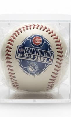 2003 NLCS Cubs Championship Series Baseball Fotoball Sealed w/Case - Image 1