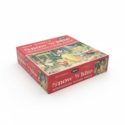 Vintage Jaymar Walt Disney Snow White Interlocking Picture Puzzle 5032 Complete - Thumbnail 8