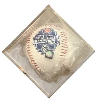 2003 NLCS Cubs Championship Series Baseball Fotoball Sealed w/Case - Thumbnail 4