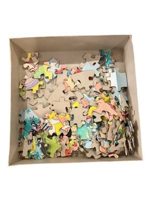 Vintage Cartoon Jigsaw Puzzle Lot – Flintstones & Popeye (Popeye Missing Pieces) - Thumbnail 7