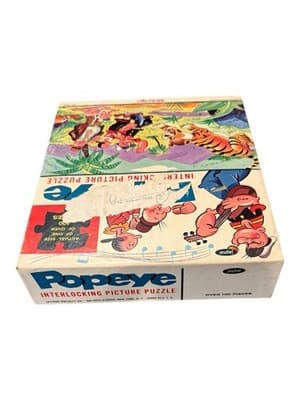 Vintage Cartoon Jigsaw Puzzle Lot – Flintstones & Popeye (Popeye Missing Pieces) - Thumbnail 11