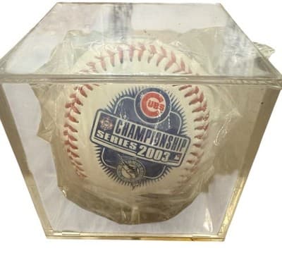 2003 NLCS Cubs Championship Series Baseball Fotoball Sealed w/Case - Thumbnail 2