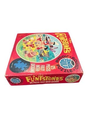 Vintage Cartoon Jigsaw Puzzle Lot – Flintstones & Popeye (Popeye Missing Pieces) - Thumbnail 2