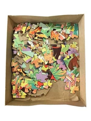 Vintage Cartoon Jigsaw Puzzle Lot – Flintstones & Popeye (Popeye Missing Pieces) - Thumbnail 15