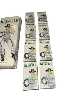 Gunsmoke Menthol Cigarettes High Sierra Blend Empty Case Vintage Tobacciana - Thumbnail 4
