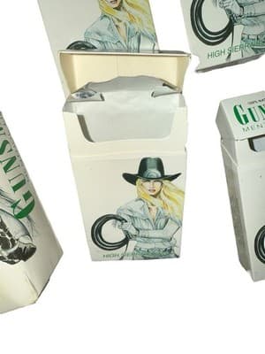 Gunsmoke Menthol Cigarettes High Sierra Blend Empty Case Vintage Tobacciana - Thumbnail 3