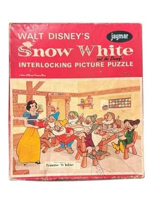 Vintage Jaymar Walt Disney Snow White & the Dwarfs Puzzle Missing 1 Piece - Image 1