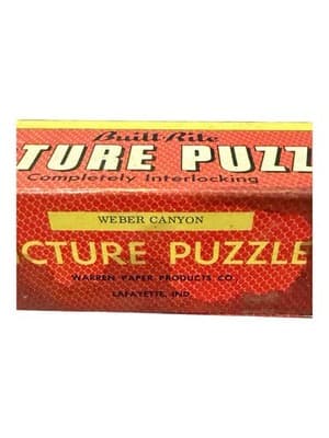 Vintage Built-Rite 500 Pc Picture Puzzle Union Pacific Train Weber Canyon - Thumbnail 5
