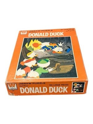 Vintage 1969 Whitman Disney Donald Duck 100 Pc Puzzle #4649 Complete in Box - Thumbnail 3