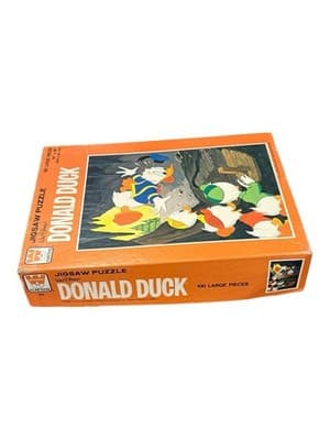 Vintage 1969 Whitman Disney Donald Duck 100 Pc Puzzle #4649 Complete in Box - Thumbnail 8