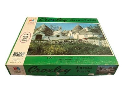 Vintage Milton Bradley Puzzle Lot Croxley 500pc & Europa Matterhorn 1000pc - Thumbnail 3