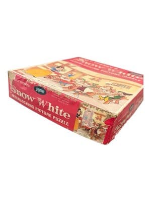 Vintage Jaymar Walt Disney Snow White & the Dwarfs Puzzle Missing 1 Piece - Thumbnail 3