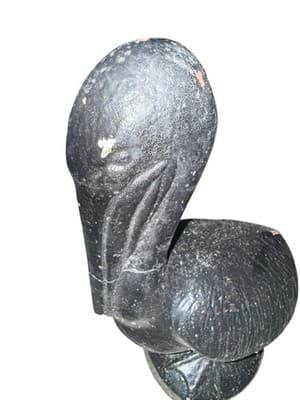 20 in Painted Concrete Pelican Garden Statue Large Nautical Ocean Sculpture - Thumbnail 5