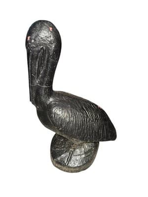 20 in Painted Concrete Pelican Garden Statue Large Nautical Ocean Sculpture - Thumbnail 4