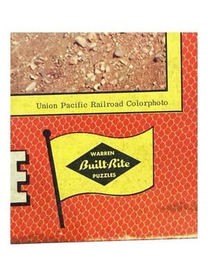 Vintage Built-Rite 500 Pc Picture Puzzle Union Pacific Train Weber Canyon - Thumbnail 9