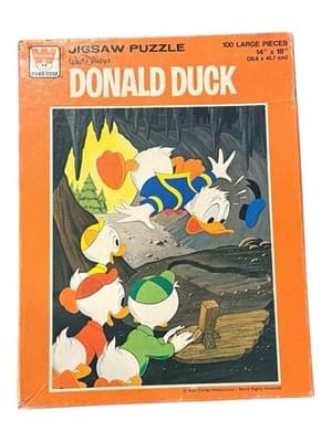 Vintage 1969 Whitman Disney Donald Duck 100 Pc Puzzle #4649 Complete in Box - Thumbnail 2