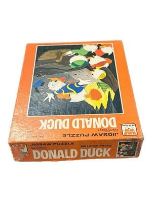 Vintage 1969 Whitman Disney Donald Duck 100 Pc Puzzle #4649 Complete in Box - Thumbnail 4