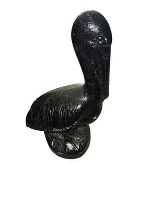 20 in Painted Concrete Pelican Garden Statue Large Nautical Ocean Sculpture - Thumbnail 3