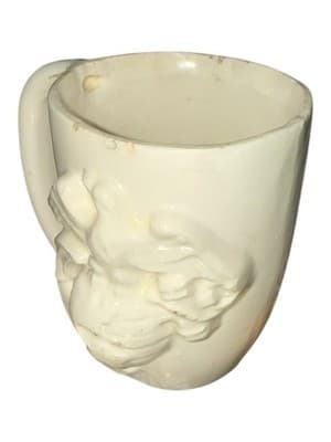 Vintage American Eagle Milk Glass Mug Patriotic Federal McCoy Style USA - Thumbnail 4