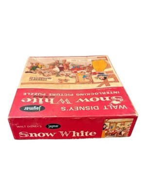 Vintage Jaymar Walt Disney Snow White & the Dwarfs Puzzle Missing 1 Piece - Thumbnail 5