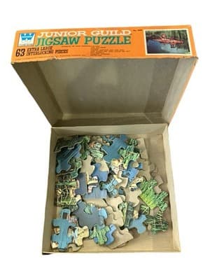 Vintage Whitman Puzzle Lot Junior Guild 63pc x2 Deluxe Guild Paris 500pc - Thumbnail 8
