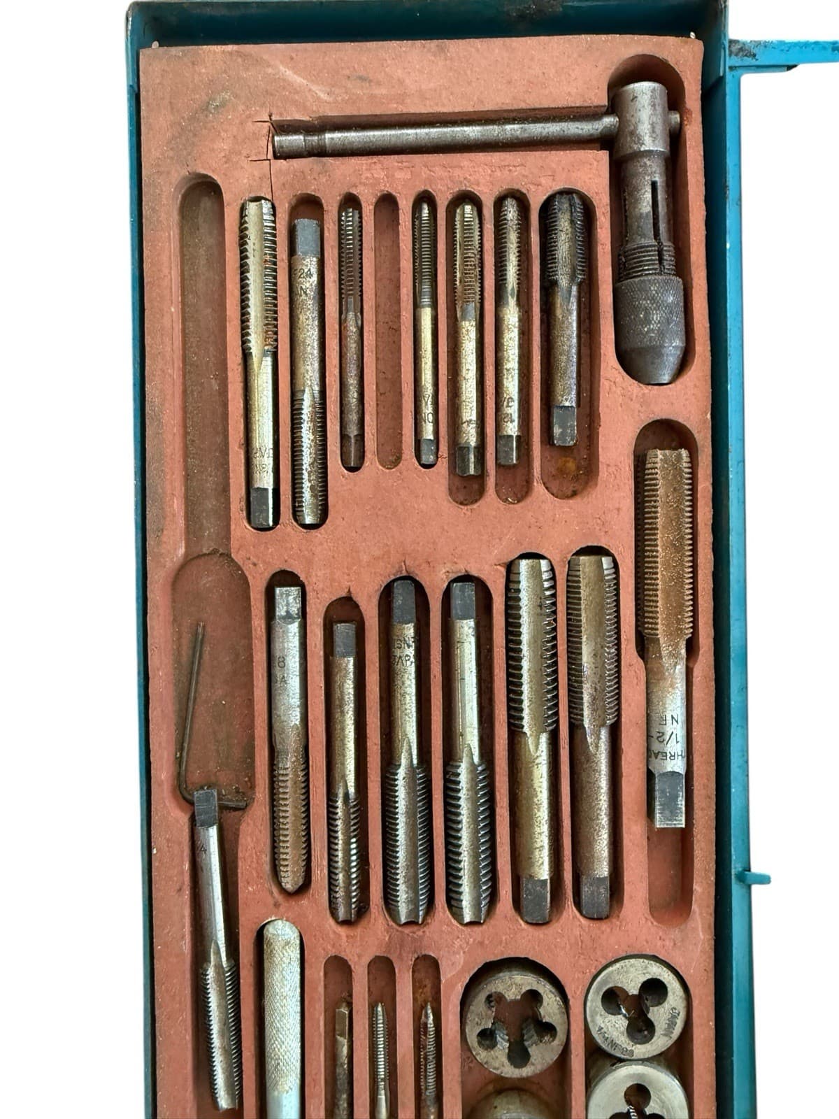 Vintage Hanson Tools 40 Pc. Tap & Die Set Incomplete 100 - Thumbnail 3