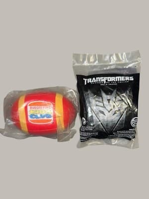 Lot 2 Vintage BK Toys: Kids Club Football & Transformers ROTF Sealed - Image 1