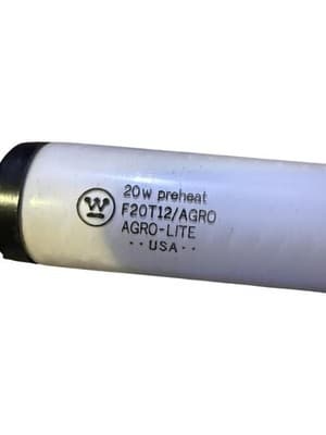 Case of 6 NOS Westinghouse AGRO-LITE 20W F20T12 Preheat Fluorescent Grow Bulbs - Thumbnail 4