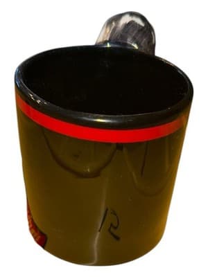 1986 Bergschrund Seattle 12oz Black Coffee Mug 3D Toucan Exotic Bird Handle - Thumbnail 4