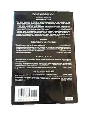 VTG All One Universe Poul Anderson 1stEdition Hardcover Science Fiction Book TOR - Thumbnail 2