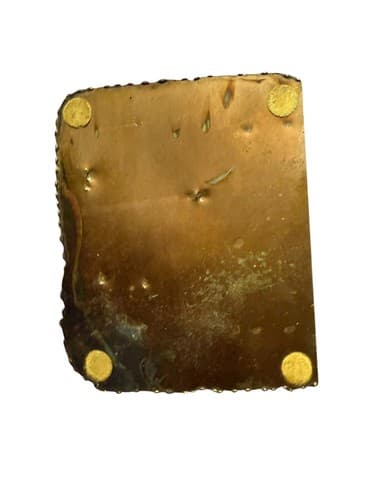 Antique Oxidized Copper Mechanical Music Box with Figure - Thumbnail 5
