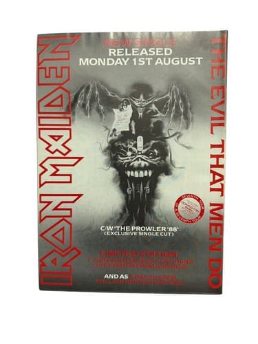 Metal Hammer Magazine August 1 1988 Iron Maiden Kiss Guns N Roses King Diamond - Thumbnail 2
