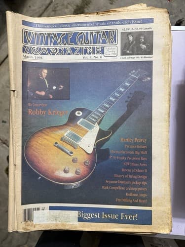 Vintage Guitar Magazine 1994 Complete Collection Issues January-December - Thumbnail 3