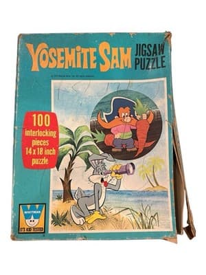 Vintage 1972 Yosemite Sam Jigsaw Puzzle Whitman 100 Pieces Bugs Bunny - Thumbnail 2