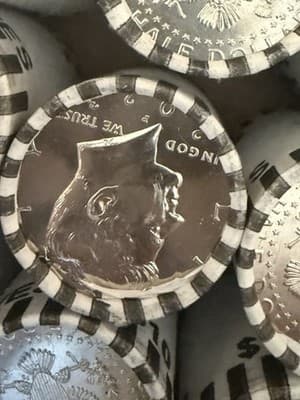 BU Unopened 2023 P Half Dollar Coin Roll Unique Sealed Error Style Roll - Thumbnail 3
